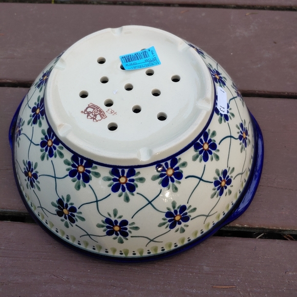 Polish Pottery Colander - Picture 2 of 3
